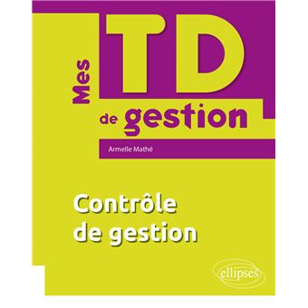 Mes TD de contrôle de gestion