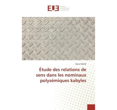 Etude des relations de sens dans les nominaux polysemiques k