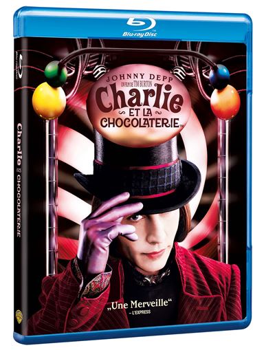 Charlie et la Chocolaterie Charlie et la Chocolaterie Blu-ray - Blu-ray -  Tim Burton - Johnny Depp - Freddie Highmore : toutes les séries TV à la Fnac
