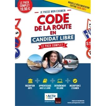 Code de la route 2020-2021 en candidat libre - apprentissage, entrainement, inscription
