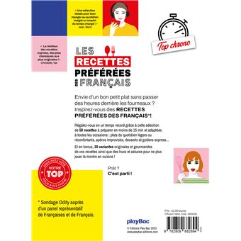 Les recettes préférées des Français - spécial top chrono