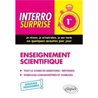 Enseignement scientifique - Première - Nouveaux programmes
