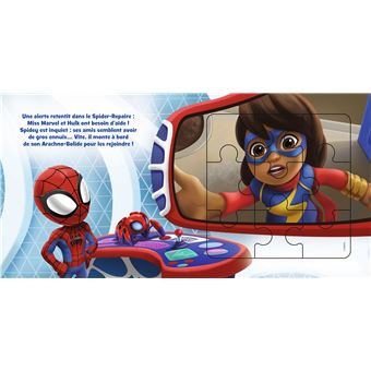 SPIDEY ET SES AMIS EXTRAORDINAIRES - Mon Petit Livre Puzzle - 5 puzzles 9 pièces - MARVEL