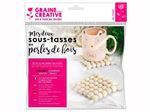 Kit Graine Créative 2 sous-tasses en perles de bois