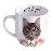 WILD DINING MUG - CAT CERAMIC MUG