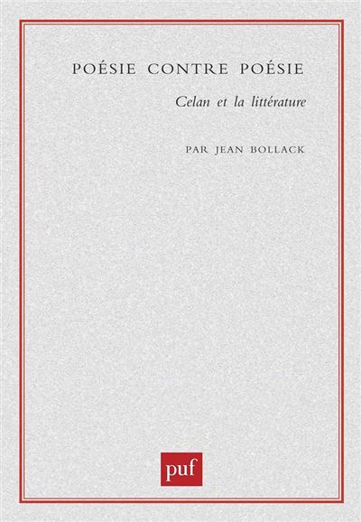 Poésie contre poésie