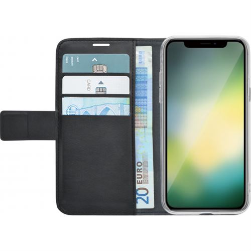 Azuri Wallet Case Magnet Closure 3 Cards Black iPhone XR