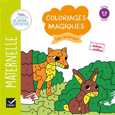 Coloriages magiques Les animaux GS
