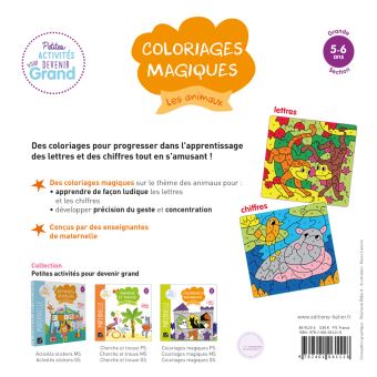 Coloriages magiques - Les animaux GS
