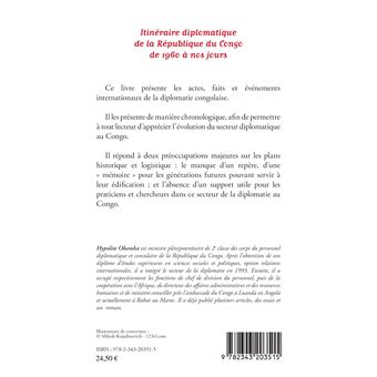 Itinéraire diplomatique de la République du Congo de 1960 à nos jours