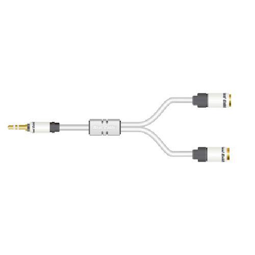 Câble dédoubleur jack mâle vers 2 jacks femelles Real Cable