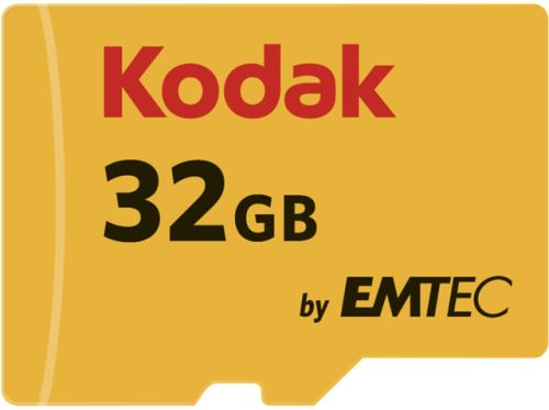 Kodak Micro SDHC 32GB Class 10 U3 4K + Adapter