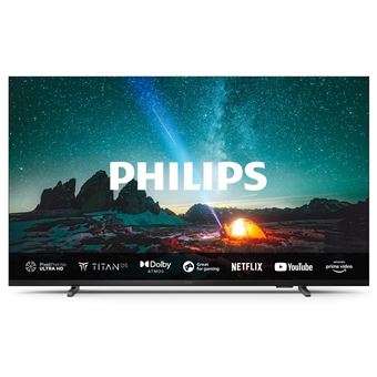 Philips 55PUS7609 - Classe de diagonale 55&quot; 7609 Series TV LCD rétro-éclairée par LED - Smart TV - TITAN OS - 4K UHD (2160p) 3840 x 2160 - HDR - gris anthracite - 1