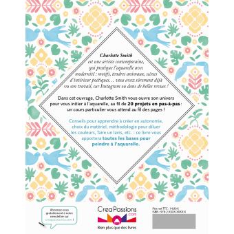 L'aquarelle avec Charlotte Smith - 20 projets en pas-à-pas avec l'artiste