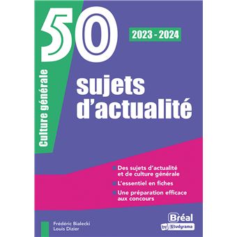 50 sujets d'actualité