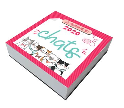 Chats calendrier aimante 2020