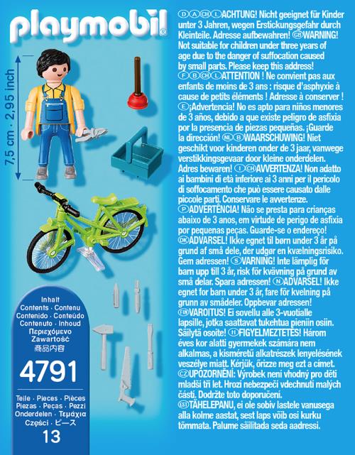 Playmobil Spécial Plus Cycliste avec Marmotte 70303