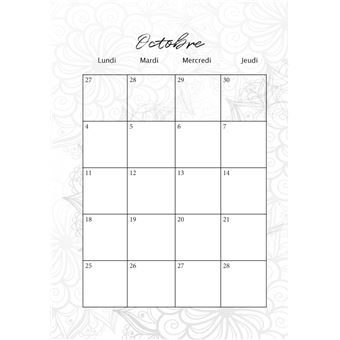 AGENDA ROUGE Format broché