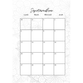 AGENDA ROUGE Format broché