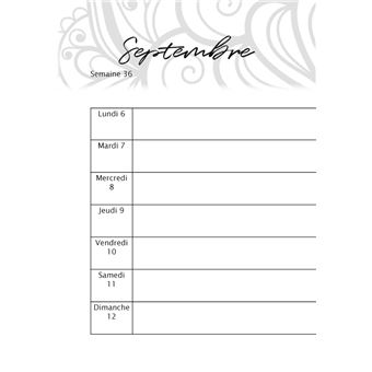 AGENDA ROUGE Format broché