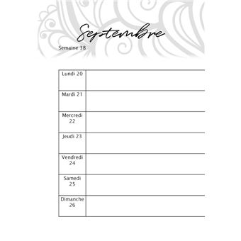AGENDA ROUGE Format broché