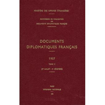 Documents diplomatiques français