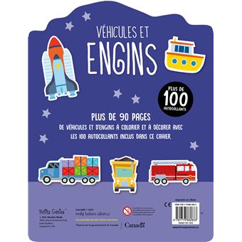 Véhicules et engins coloriages