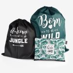 Set de 3 sacs Legami jungle