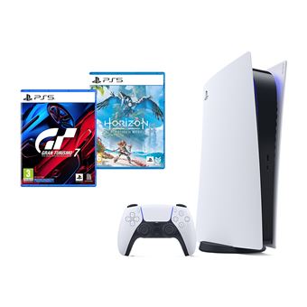 Console Sony PlayStation 5 + Horizon Forbidden West PS5 + Gran Turismo 7 PS5