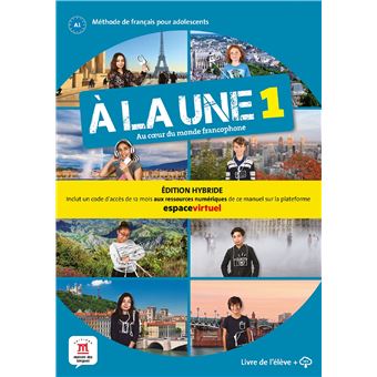 A la une,1:livre de l'eleve
