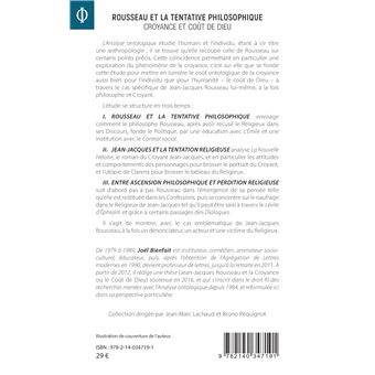 Rousseau et la tentative philosophique