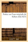 Notice sur l'eau minérale de Selters
