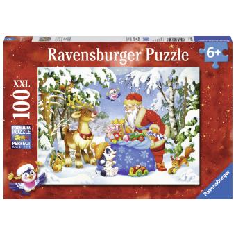 Puzzle 100 Pieces La Hotte Du Pere Noel Edition Noel Ravensburger Puzzle Enfant Fnac Be Fnac