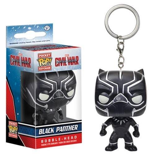 Porte-clés Funko Pocket Pop Marvel Civil War Black Panther 4 cm