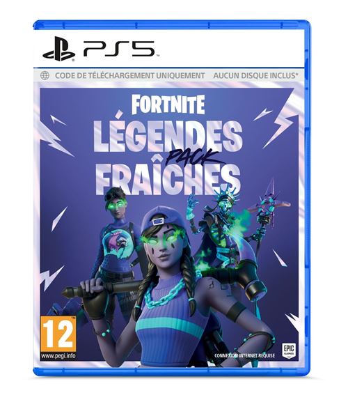 Code de téléchargement Fortnite Pack Légendes fraîches PS5