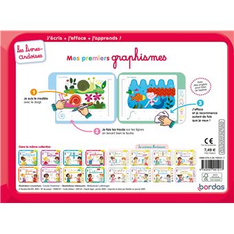 Les livres-ardoises - Mes premiers graphismes