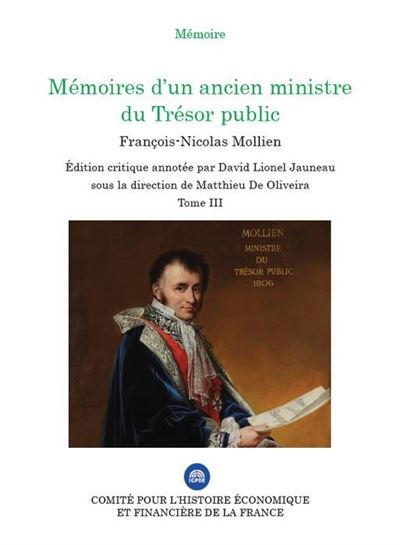 Mémoires d'un ancien ministre du trésor public