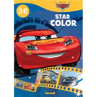 Disney Pixar Cars - Star Color (Flash McQueen fond bleu)