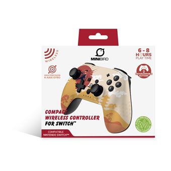 Manette sans fil Bluetooth Minibird pour Nintendo Switch Edition Rising Sun