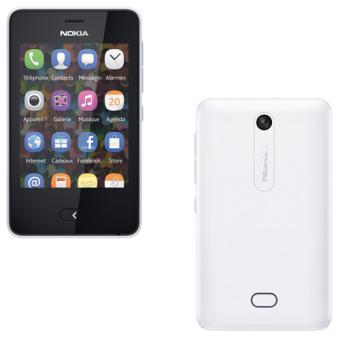 Nokia Asha 501, Double SIM, Blanc - 1