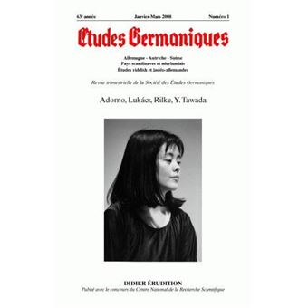 Études germaniques - N°1/2008
