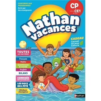 Cahier de Vacances Primaire CP vers CE1 6/7 ans