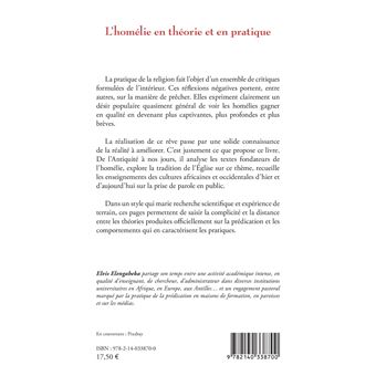 L'homélie en théorie et en pratique