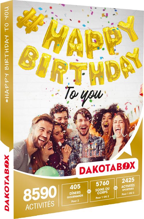 Coffret cadeau Dakotabox #Happy Birthday to you