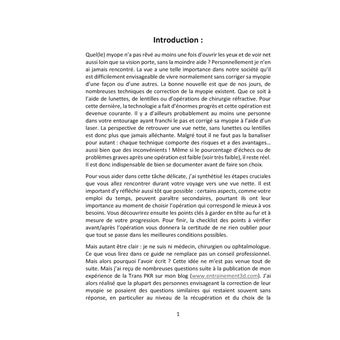 Le guide de la correction de la myopie