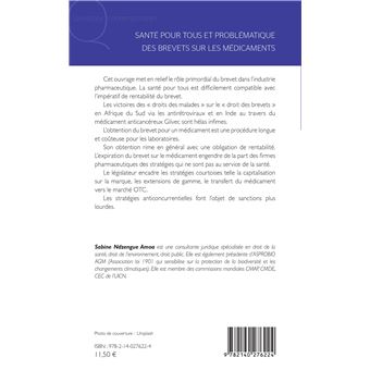 Santé pour tous et problématique des brevets sur les médicaments