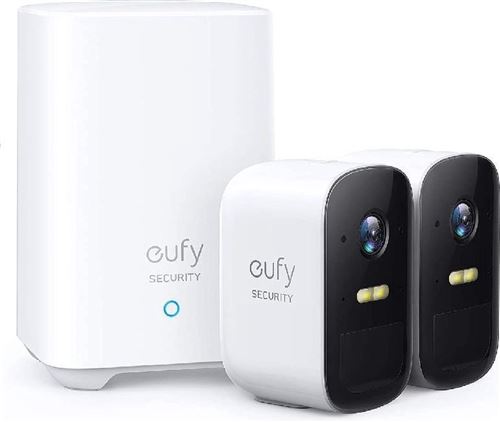EUFY - 2 caméras de surveillance + 1 base - EufyCam2C