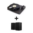 Platine vinyle Rega Planar 1 Noir mat + Enceintes amplifiées Klipsch R-41PM Noir vendues par paire