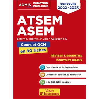 ATSEM - ASEM - Catégorie C - Cours et QCM en 90 fiches
