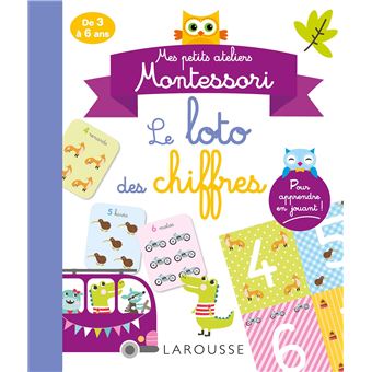 Mes petits ateliers MONTESSORI - Le loto des chiffres